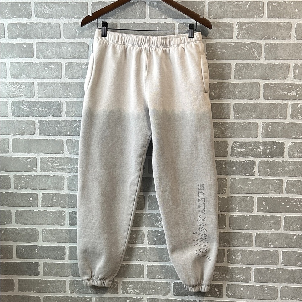 Taylor Swift Folklore Album Gray Ombré Joggers Women’s Size Small